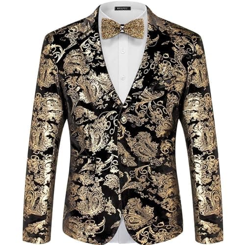 Stylish Men's Floral Suit Jacket for Dinner Party, Prom, and Wedding Tuxedo
