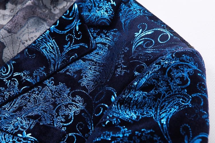 Stylish Men's Floral Suit Jacket for Dinner Party, Prom, and Wedding Tuxedo