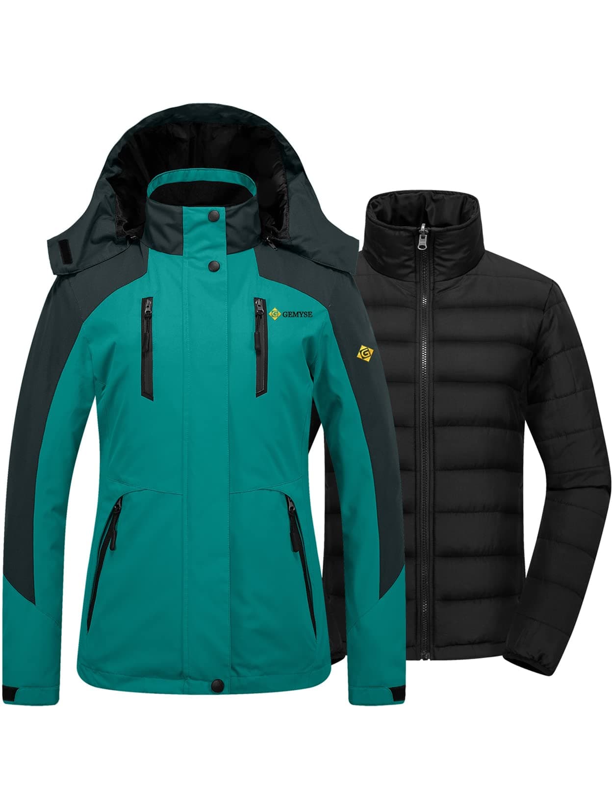 GEMYSE Women's 3-in-1 Ski Jacket