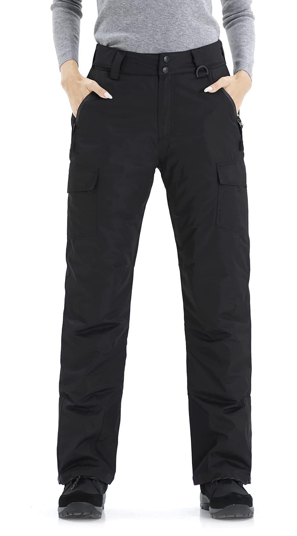 WULFUL Women's Waterproof Insulated Ski Pants