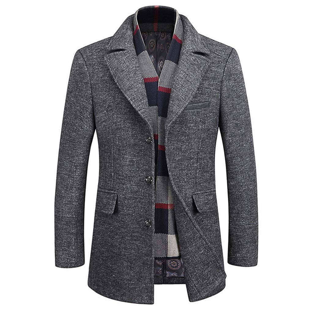 Men's Wool Trench Coat