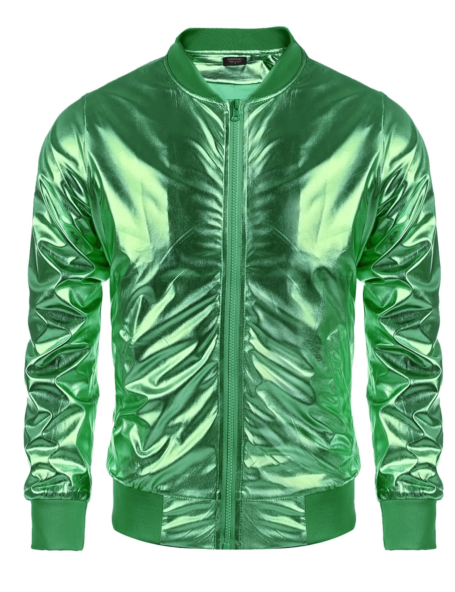 COOFANDY Men's Metallic Varsity Jacket