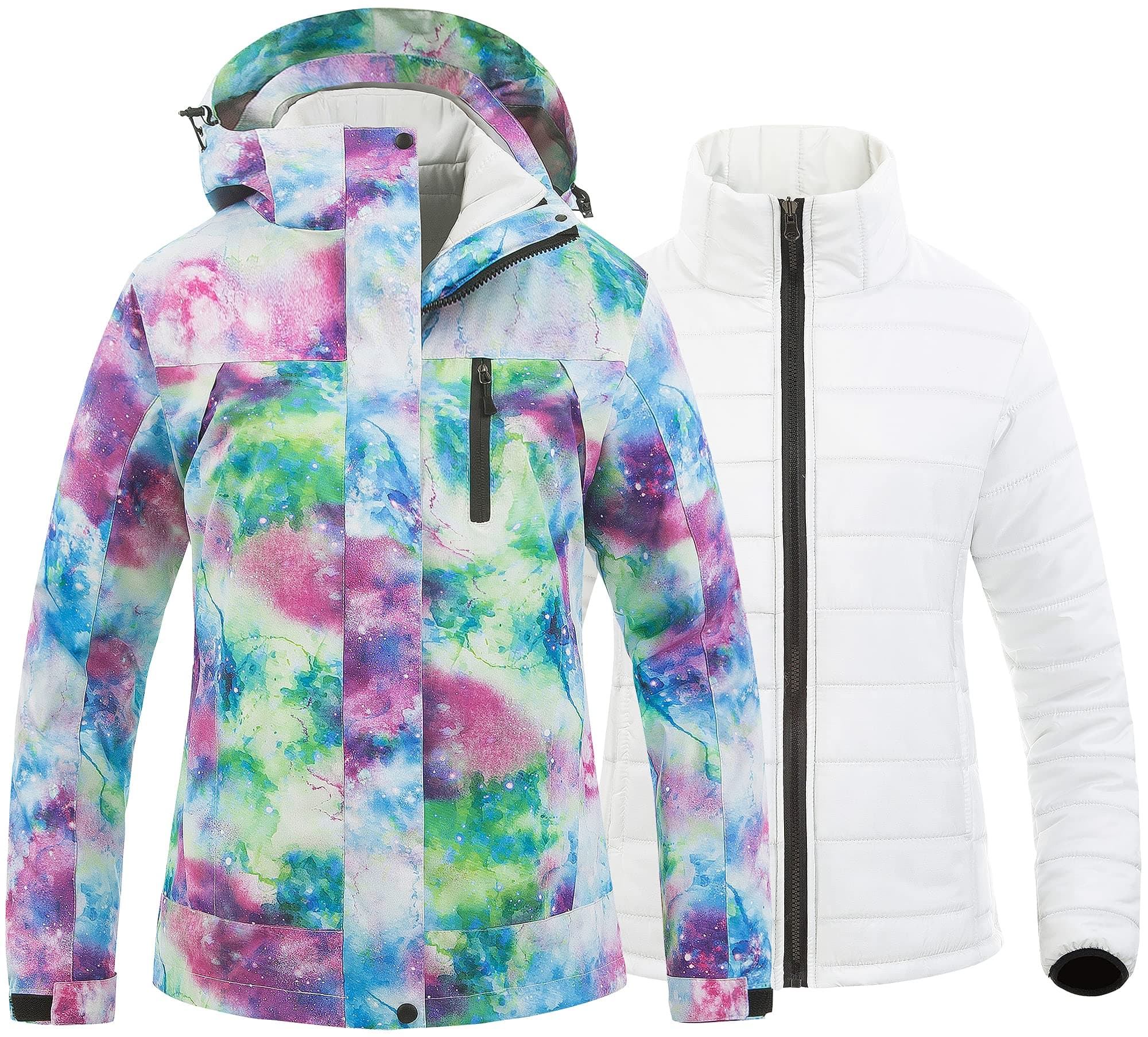 Waterproof 3-in-1 Ski Jacket for US Women